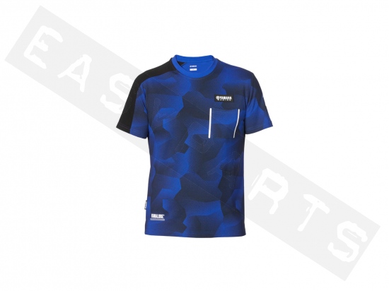 T-shirt YAMAHA Camouflage Paddock Blu Durham Uomo